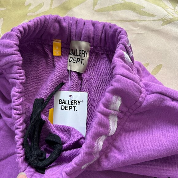 Gallery Dept Painted Purple Flared Sweatpants - Picture 6 of 10
